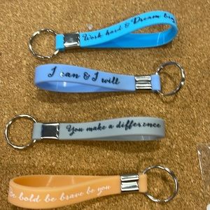 Motivational key chains! Set of 4!